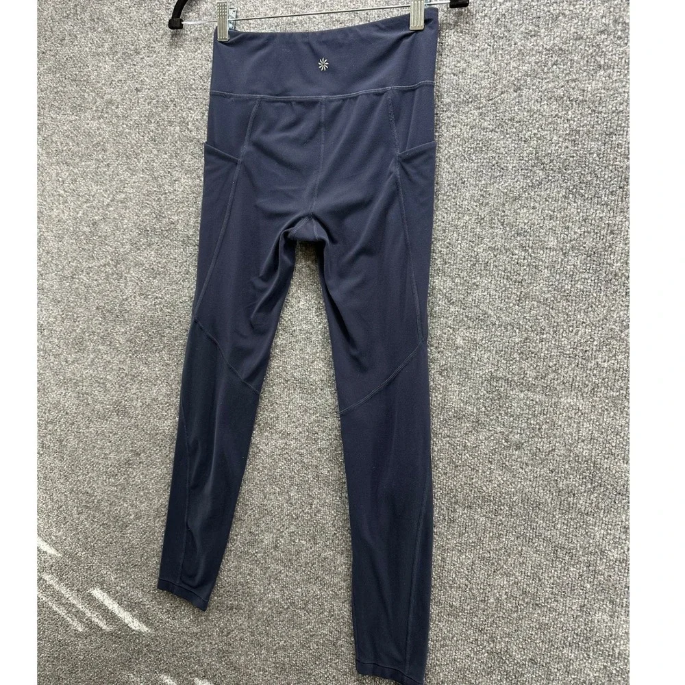 Athleta Girl High Rise Stash Your Treasures Tight Navy Blue Leggings XL 14